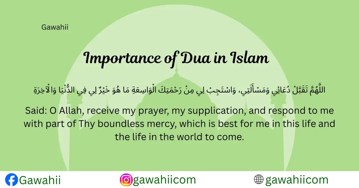 Importance of dua in Islam