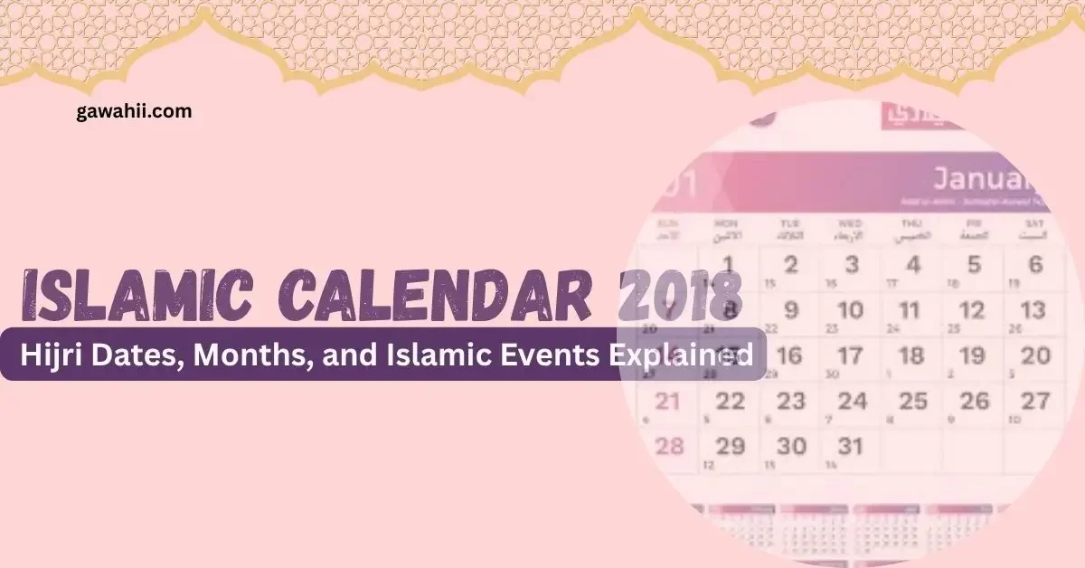 Islamic Calendar 2018
